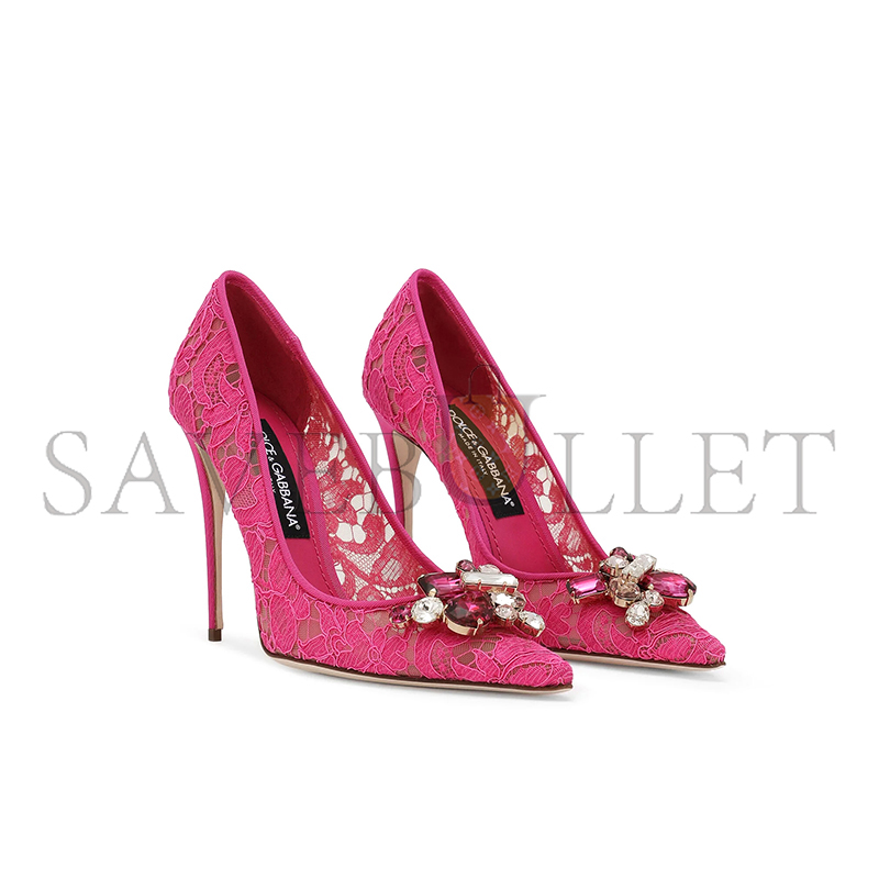 DOLCE GABBANA RAINBOW LACE PUMPS IN LUREX LACE CD1823AQ07480422 DOLCE GABBANA RAINBOW LACE PUMPS IN LUREX LACE CD1823AQ07480422